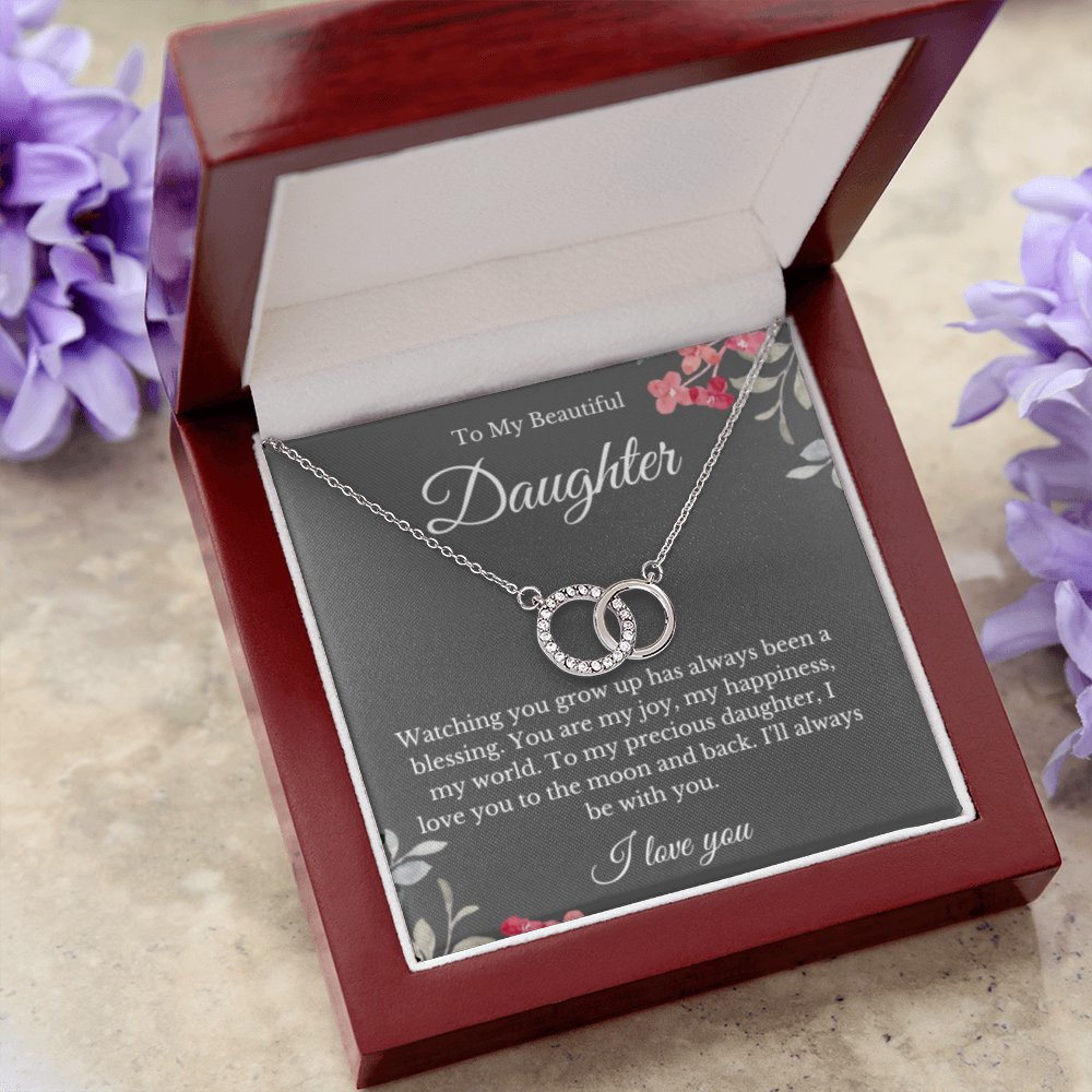 Link Jewelry, Mom Daughter Necklace, Mom Gift, Mother's Day Gift, Daughter Gift, Jewelry for Mom, Message Card Necklace, Christmas Gift