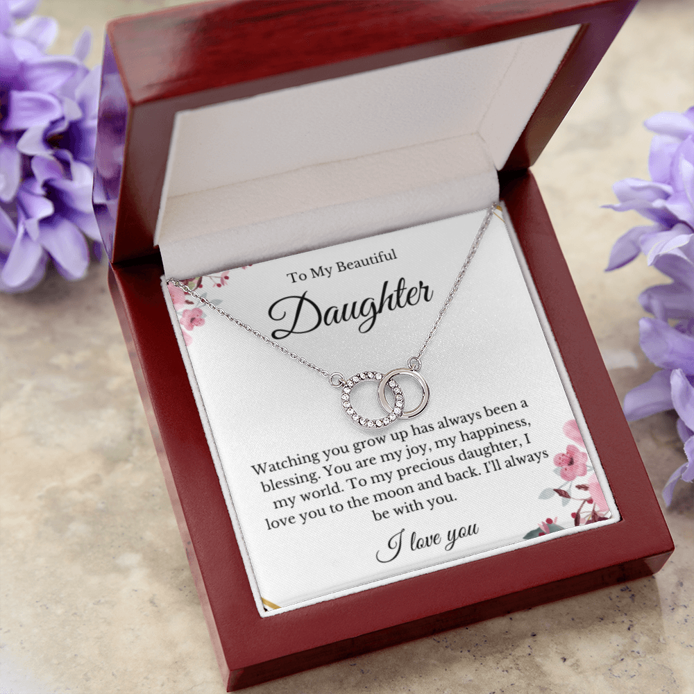 Link Jewelry, Mom Daughter Necklace, Mom Gift, Mother's Day Gift, Daughter Gift, Jewelry for Mom, Message Card Necklace, Christmas Gift