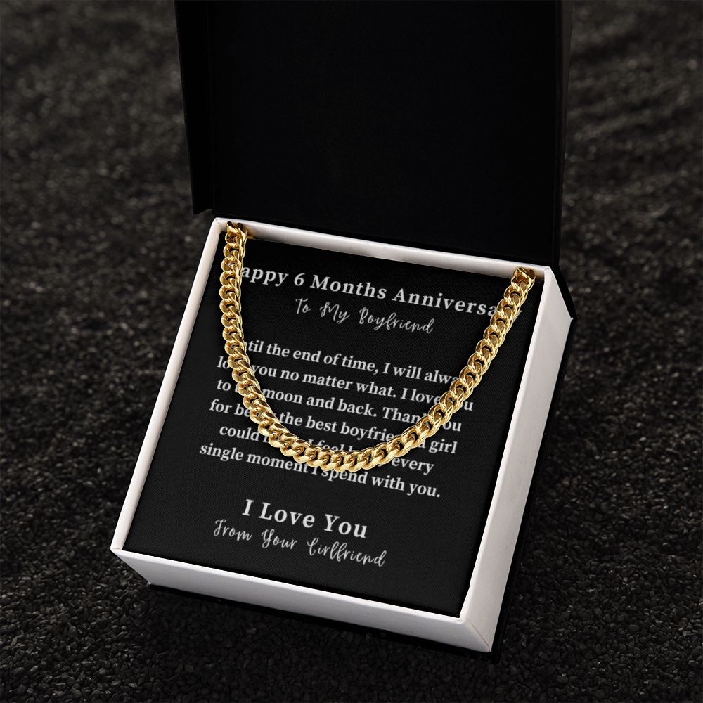 Cuban Link Chain Necklace Gift For Him, Birthday Gift For Him, Christmas Gift Jewelry For Him