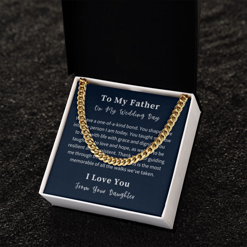 Cuban Link Chain Necklace Gift For Him, Birthday Gift For Him, Christmas Gift Jewelry For Him