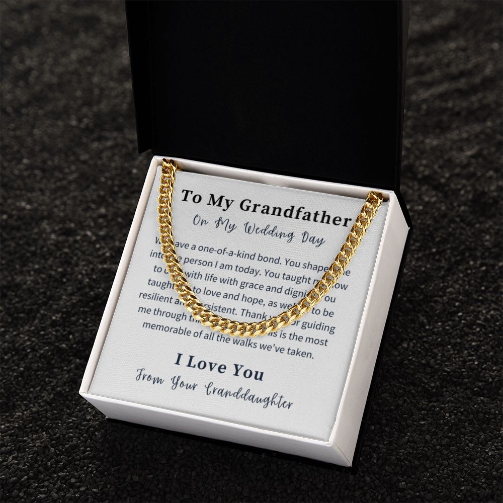 Cuban Link Chain Necklace Gift For Him, Birthday Gift For Him, Christmas Gift Jewelry For Him