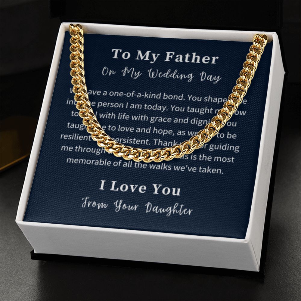 Cuban Link Chain Necklace Gift For Him, Birthday Gift For Him, Christmas Gift Jewelry For Him