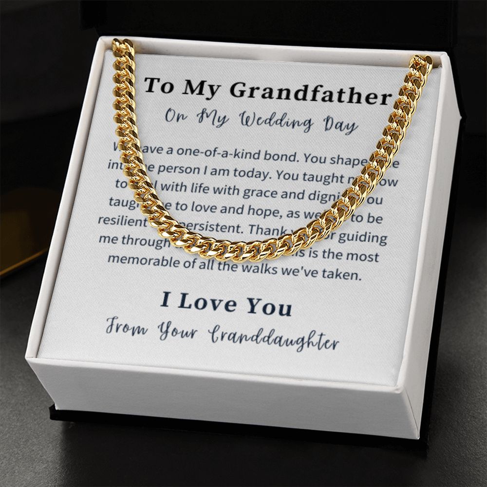 Cuban Link Chain Necklace Gift For Him, Birthday Gift For Him, Christmas Gift Jewelry For Him