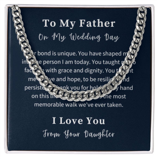 Cuban Link Chain Necklace Gift For Him, Birthday Gift For Him, Christmas Gift Jewelry For Him