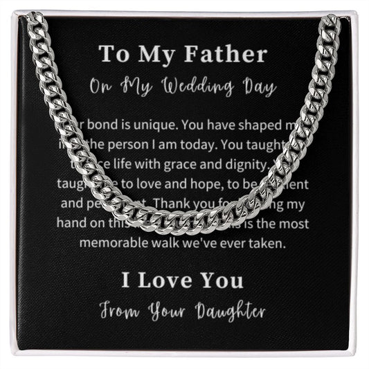 Cuban Link Chain Necklace Gift For Him, Birthday Gift For Him, Christmas Gift Jewelry For Him