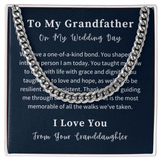 Cuban Link Chain Necklace Gift For Him, Birthday Gift For Him, Christmas Gift Jewelry For Him
