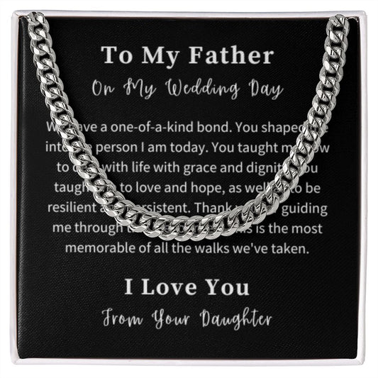 Cuban Link Chain Necklace Gift For Him, Birthday Gift For Him, Christmas Gift Jewelry For Him