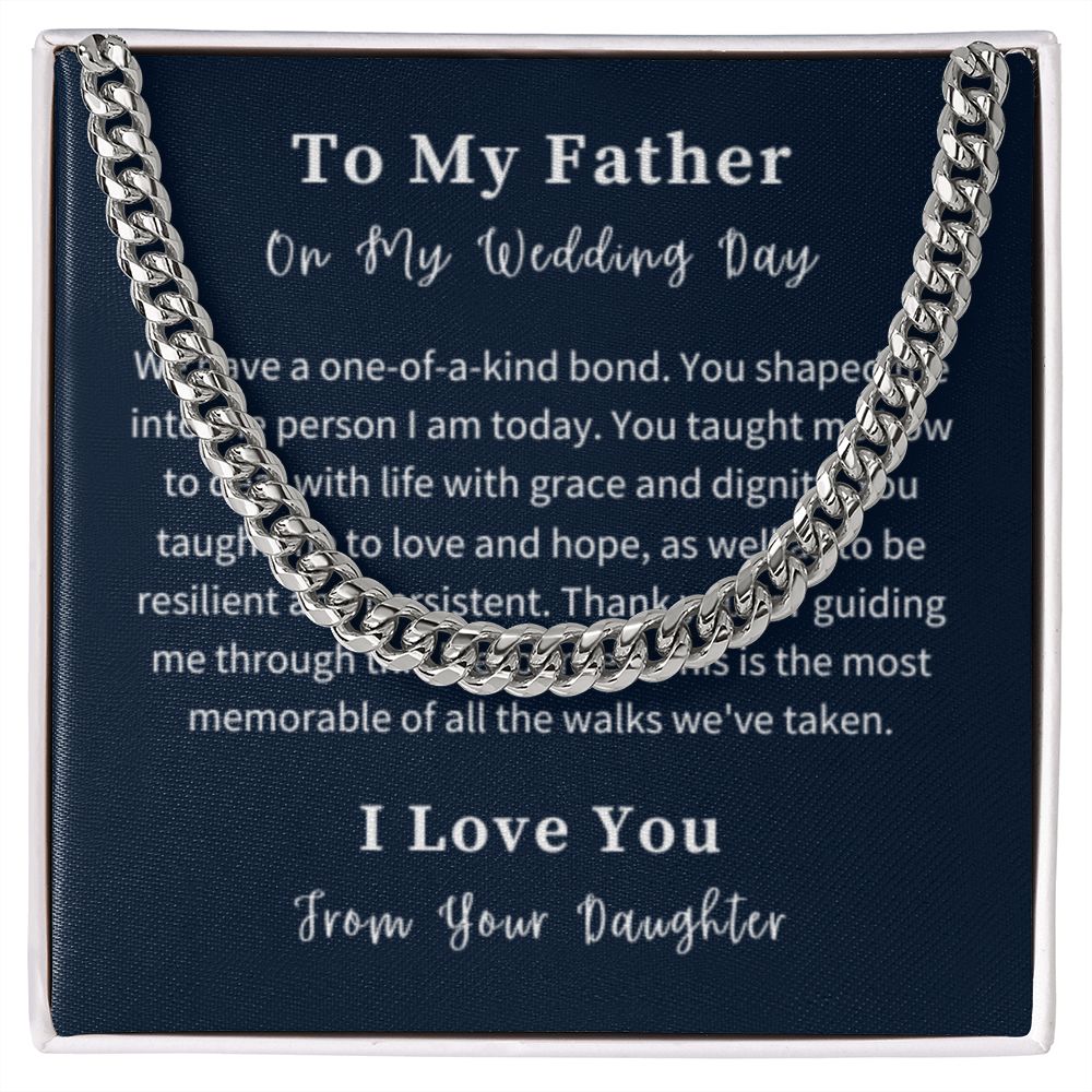 Cuban Link Chain Necklace Gift For Him, Birthday Gift For Him, Christmas Gift Jewelry For Him