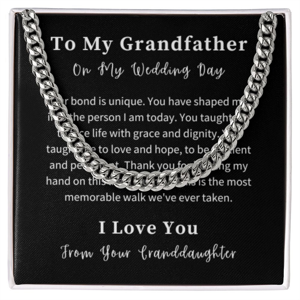 Cuban Link Chain Necklace Gift For Him, Birthday Gift For Him, Christmas Gift Jewelry For Him
