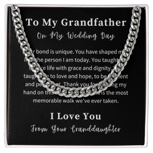 Cuban Link Chain Necklace Gift For Him, Birthday Gift For Him, Christmas Gift Jewelry For Him