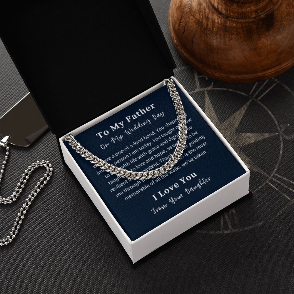Cuban Link Chain Necklace Gift For Him, Birthday Gift For Him, Christmas Gift Jewelry For Him