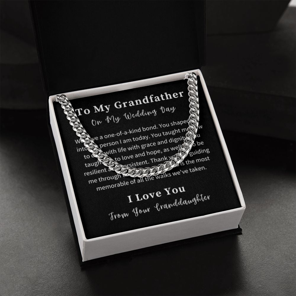 Cuban Link Chain Necklace Gift For Him, Birthday Gift For Him, Christmas Gift Jewelry For Him