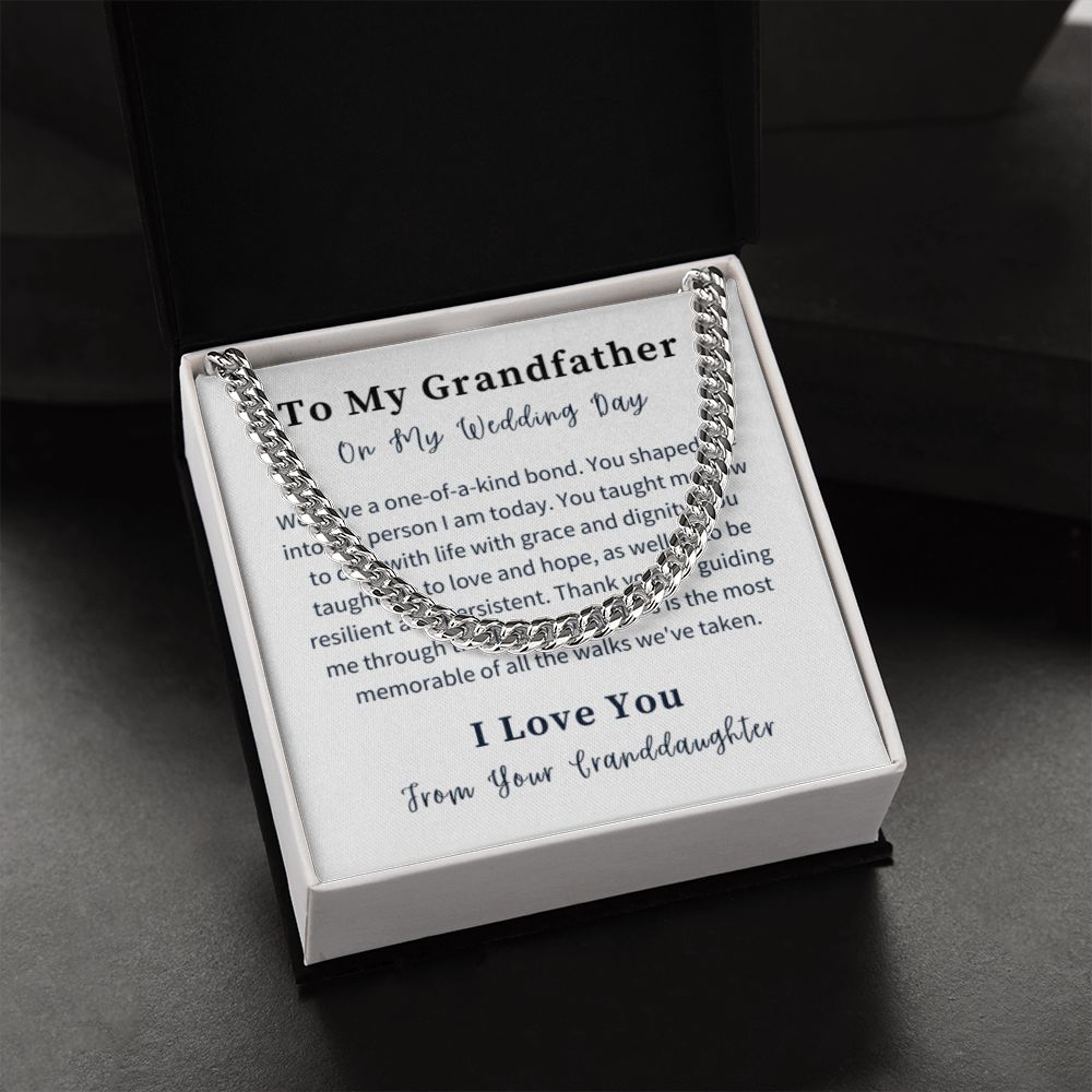 Cuban Link Chain Necklace Gift For Him, Birthday Gift For Him, Christmas Gift Jewelry For Him