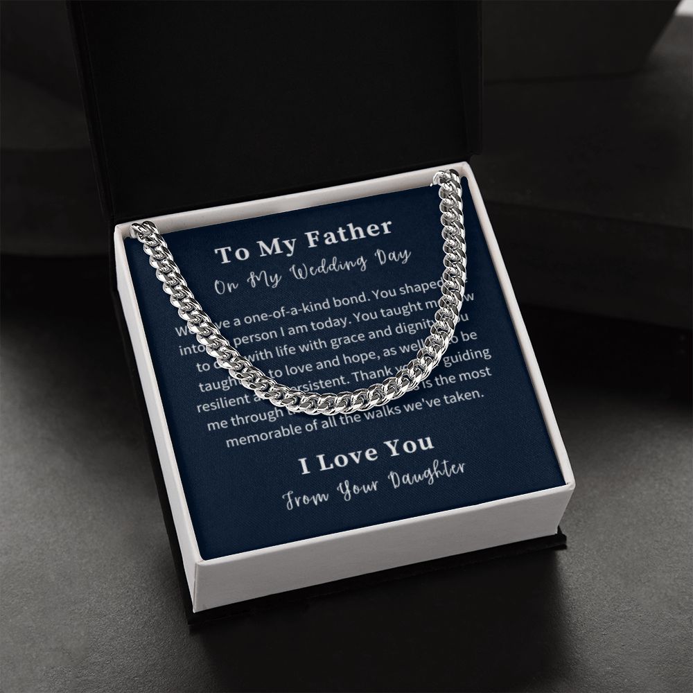 Cuban Link Chain Necklace Gift For Him, Birthday Gift For Him, Christmas Gift Jewelry For Him