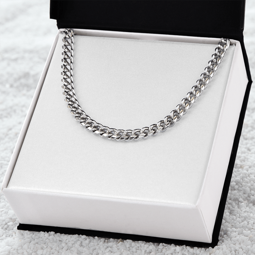 To My Son Necklace, Mother Son Necklace, Mother to Son Birthday Gift, Gifts to Son from Mom, Cuban Link Chain Necklace Gift, Message Card Jewelry