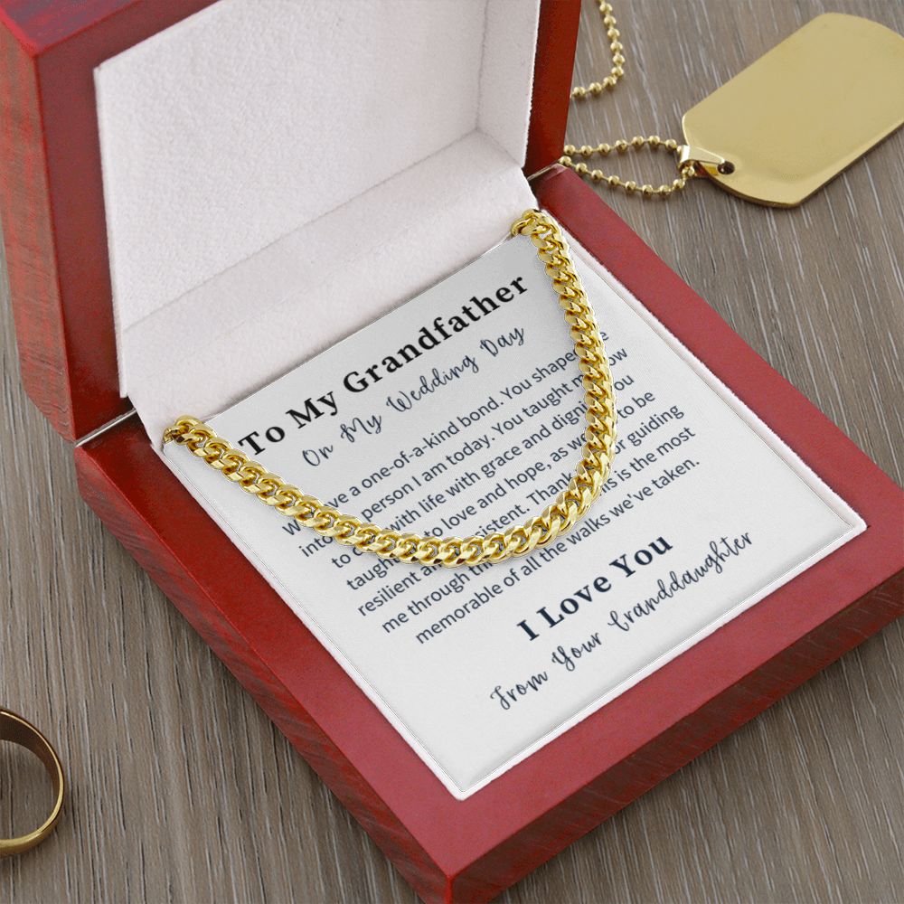 Cuban Link Chain Necklace Gift For Him, Birthday Gift For Him, Christmas Gift Jewelry For Him