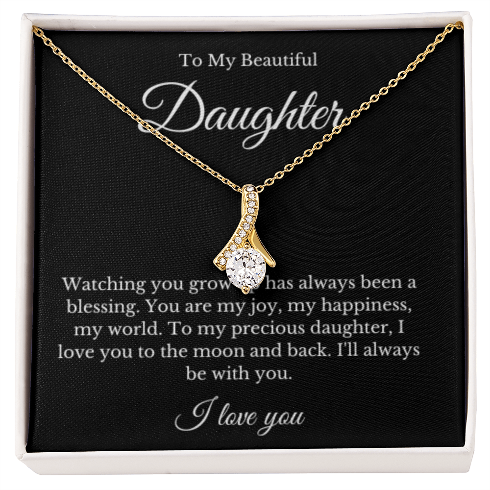 Ribbon, Mother Daughter Necklace, Mom Gift, Mother's Day Gift, Daughter Gift, Jewelry for Mom, Christmas Gift For Mom, Minimalist Summer Jewelry