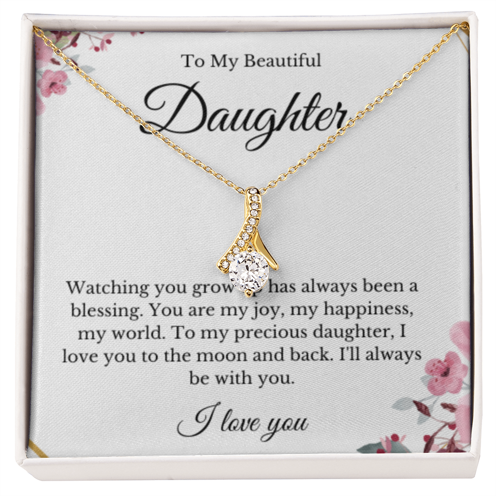 Ribbon, Mother Daughter Necklace, Mom Gift, Mother's Day Gift, Daughter Gift, Jewelry for Mom, Christmas Gift For Mom, Minimalist Summer Jewelry