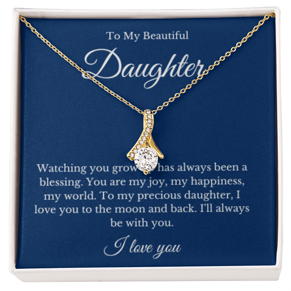 Ribbon, Mother Daughter Necklace, Mom Gift, Mother's Day Gift, Daughter Gift, Jewelry for Mom, Christmas Gift For Mom, Minimalist Summer Jewelry