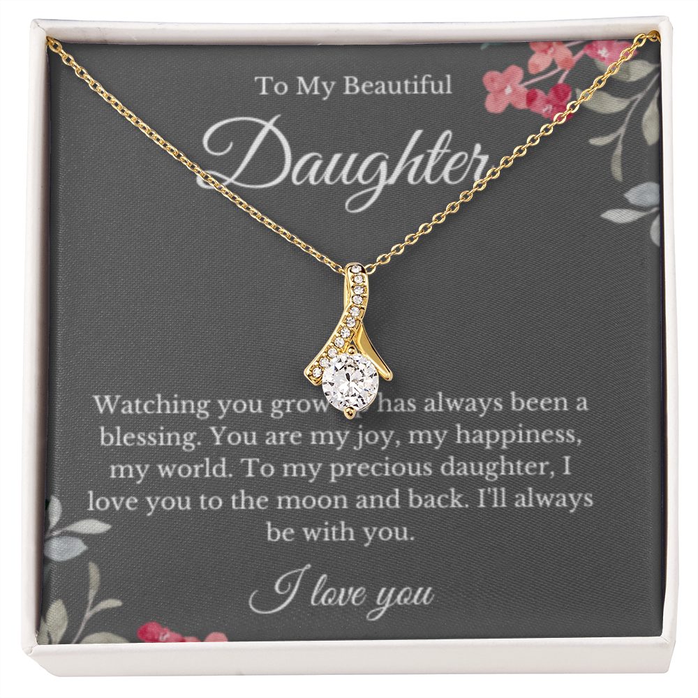 Ribbon, Mother Daughter Necklace, Mom Gift, Mother's Day Gift, Daughter Gift, Jewelry for Mom, Christmas Gift For Mom, Minimalist Summer Jewelry