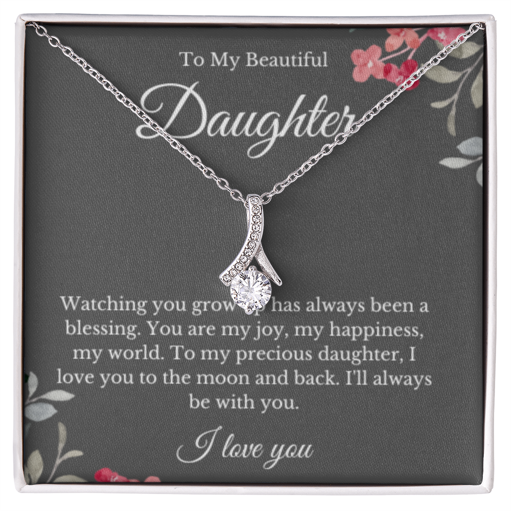 Ribbon, Mother Daughter Necklace, Mom Gift, Mother's Day Gift, Daughter Gift, Jewelry for Mom, Christmas Gift For Mom, Minimalist Summer Jewelry