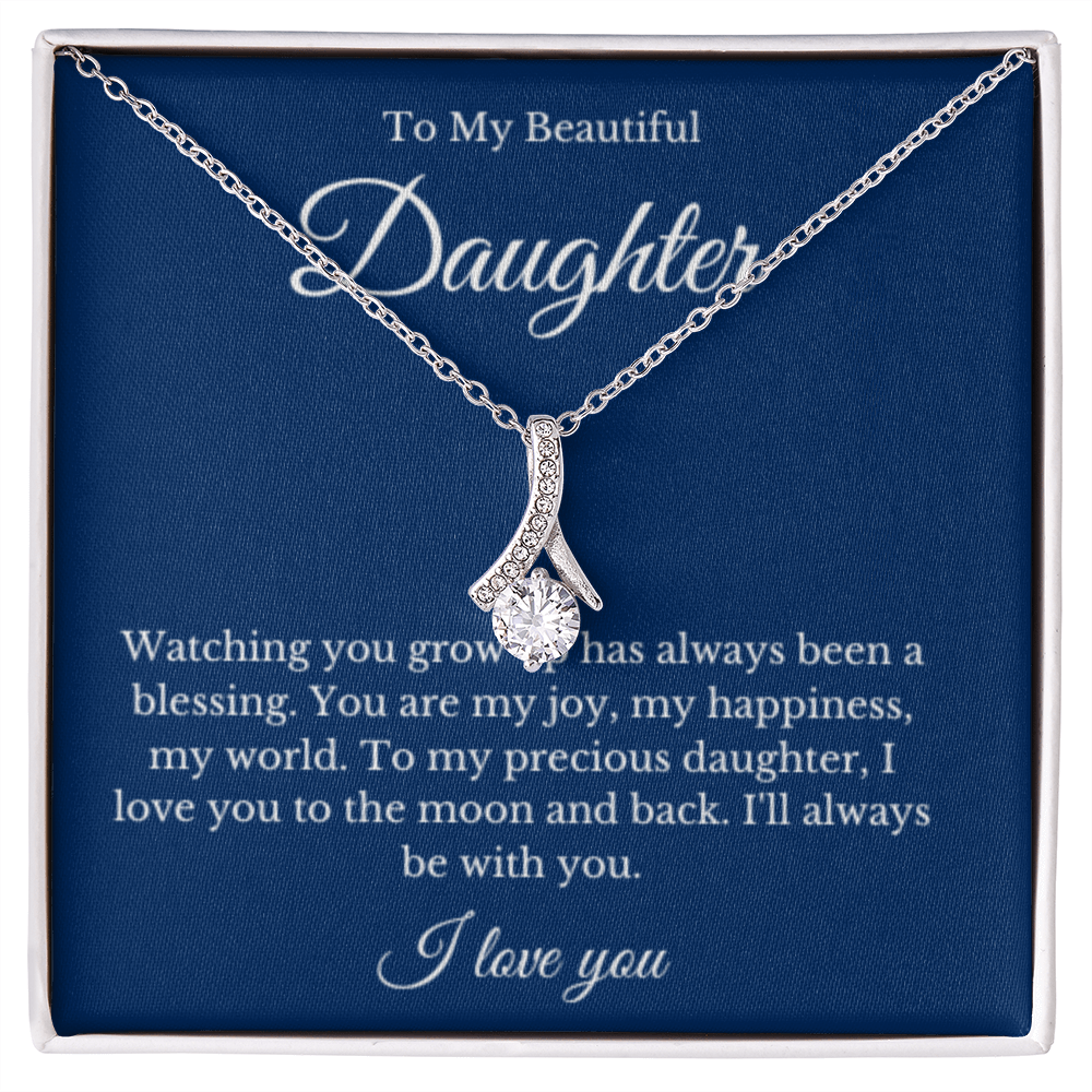 Ribbon, Mother Daughter Necklace, Mom Gift, Mother's Day Gift, Daughter Gift, Jewelry for Mom, Christmas Gift For Mom, Minimalist Summer Jewelry