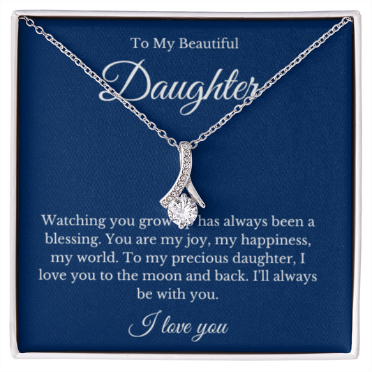 Ribbon, Mother Daughter Necklace, Mom Gift, Mother's Day Gift, Daughter Gift, Jewelry for Mom, Christmas Gift For Mom, Minimalist Summer Jewelry