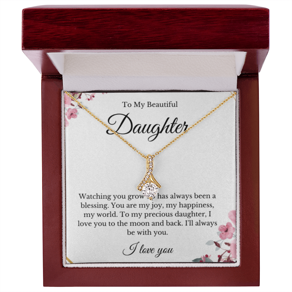 Ribbon, Mother Daughter Necklace, Mom Gift, Mother's Day Gift, Daughter Gift, Jewelry for Mom, Christmas Gift For Mom, Minimalist Summer Jewelry