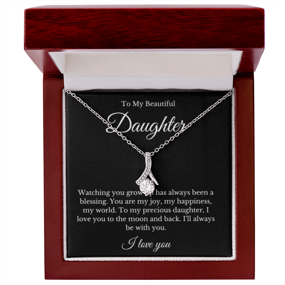 Ribbon, Mother Daughter Necklace, Mom Gift, Mother's Day Gift, Daughter Gift, Jewelry for Mom, Christmas Gift For Mom, Minimalist Summer Jewelry