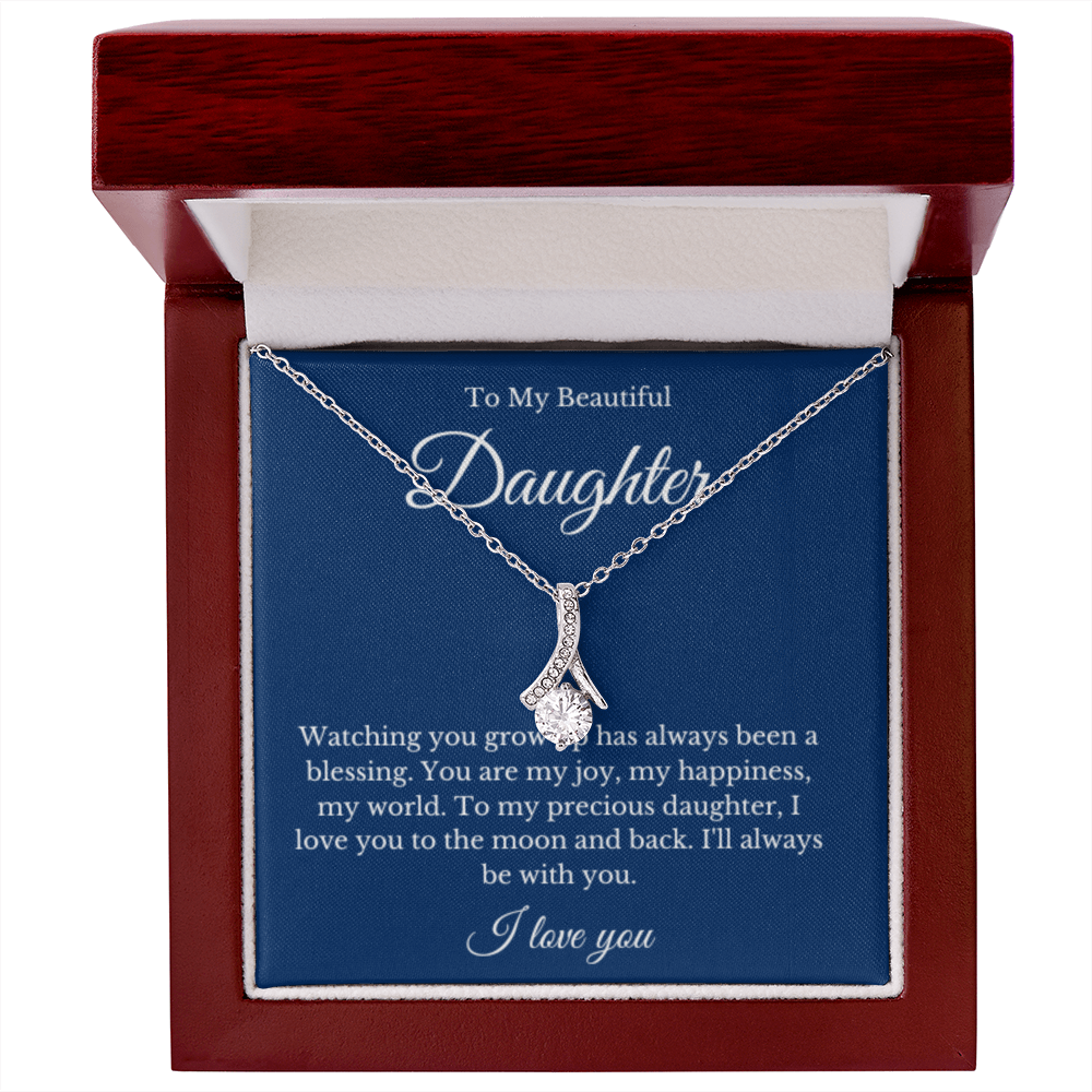 Ribbon, Mother Daughter Necklace, Mom Gift, Mother's Day Gift, Daughter Gift, Jewelry for Mom, Christmas Gift For Mom, Minimalist Summer Jewelry