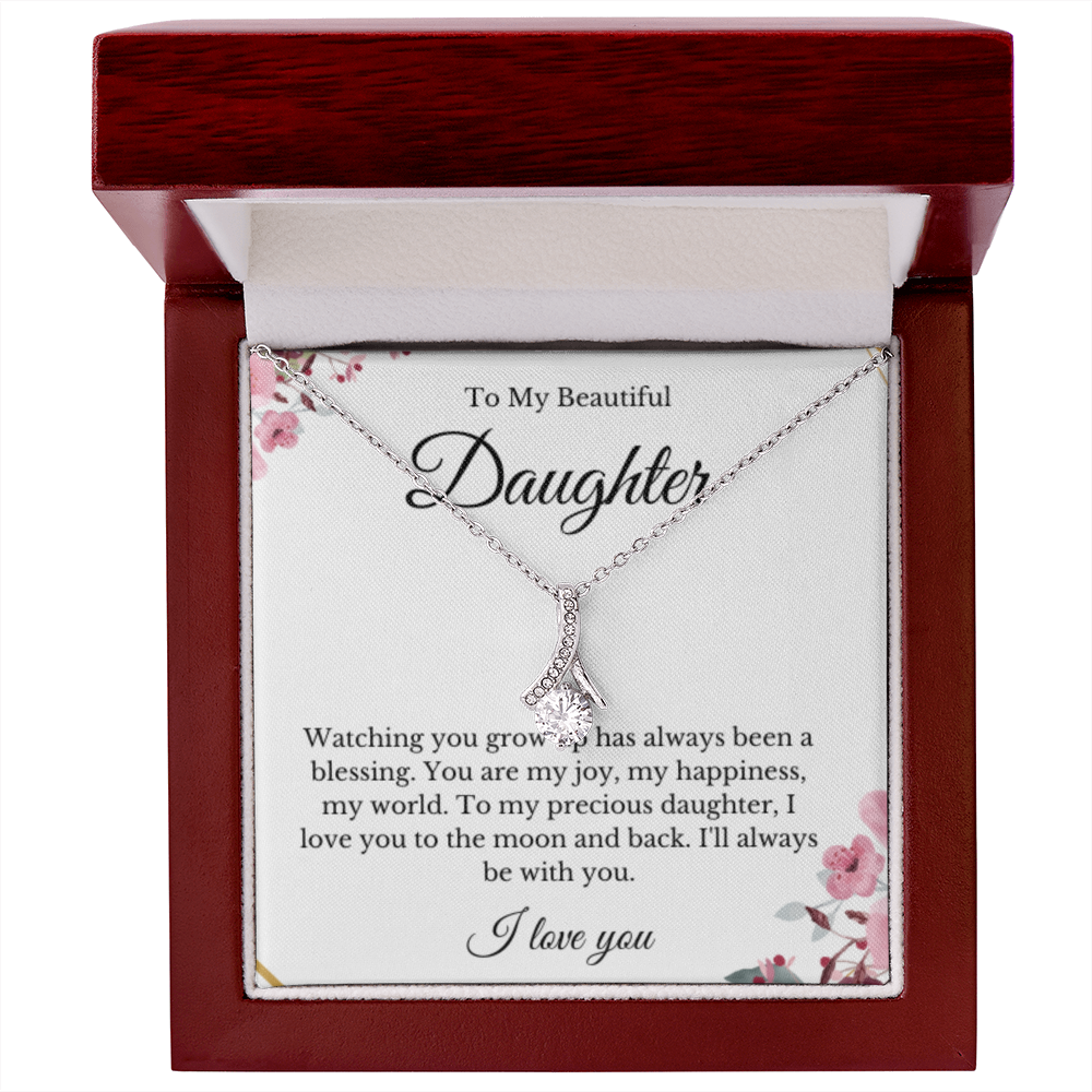 Ribbon, Mother Daughter Necklace, Mom Gift, Mother's Day Gift, Daughter Gift, Jewelry for Mom, Christmas Gift For Mom, Minimalist Summer Jewelry