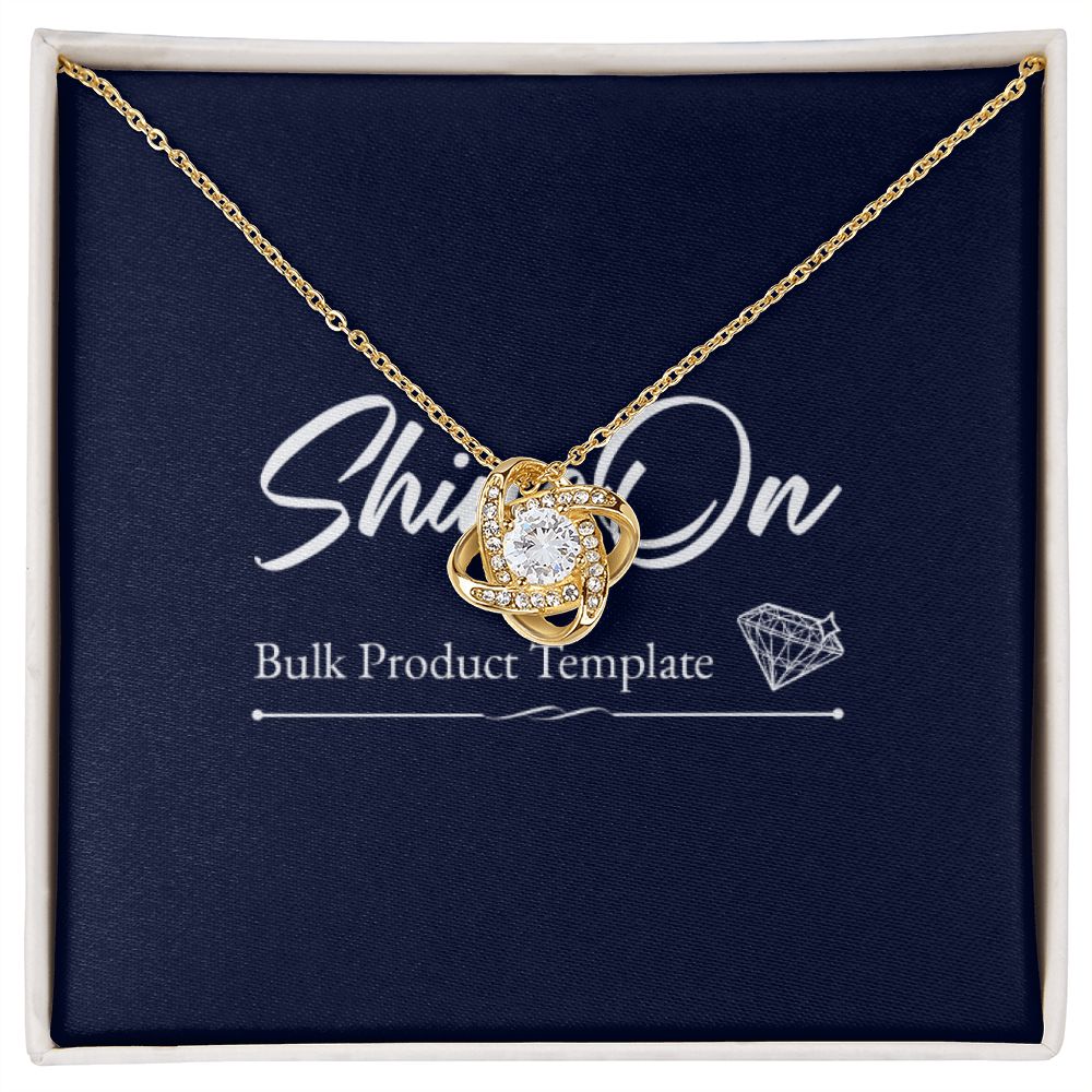 Love Knot Necklace Template