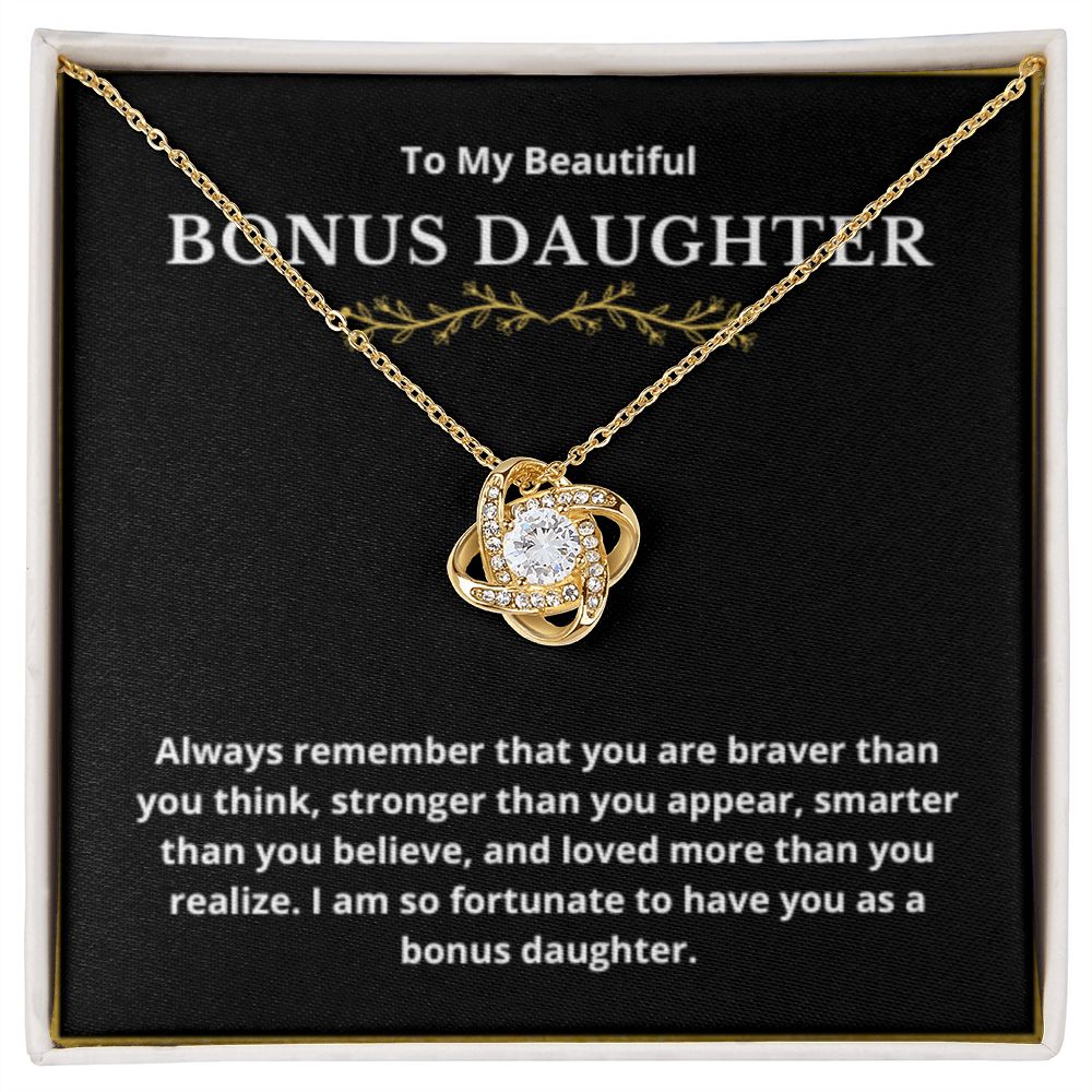 BONUS DAUGHTER gift for step daughter wedding gifts step daughter necklace gift to step daughter from bride groom stepmother BIRTHDAY gift