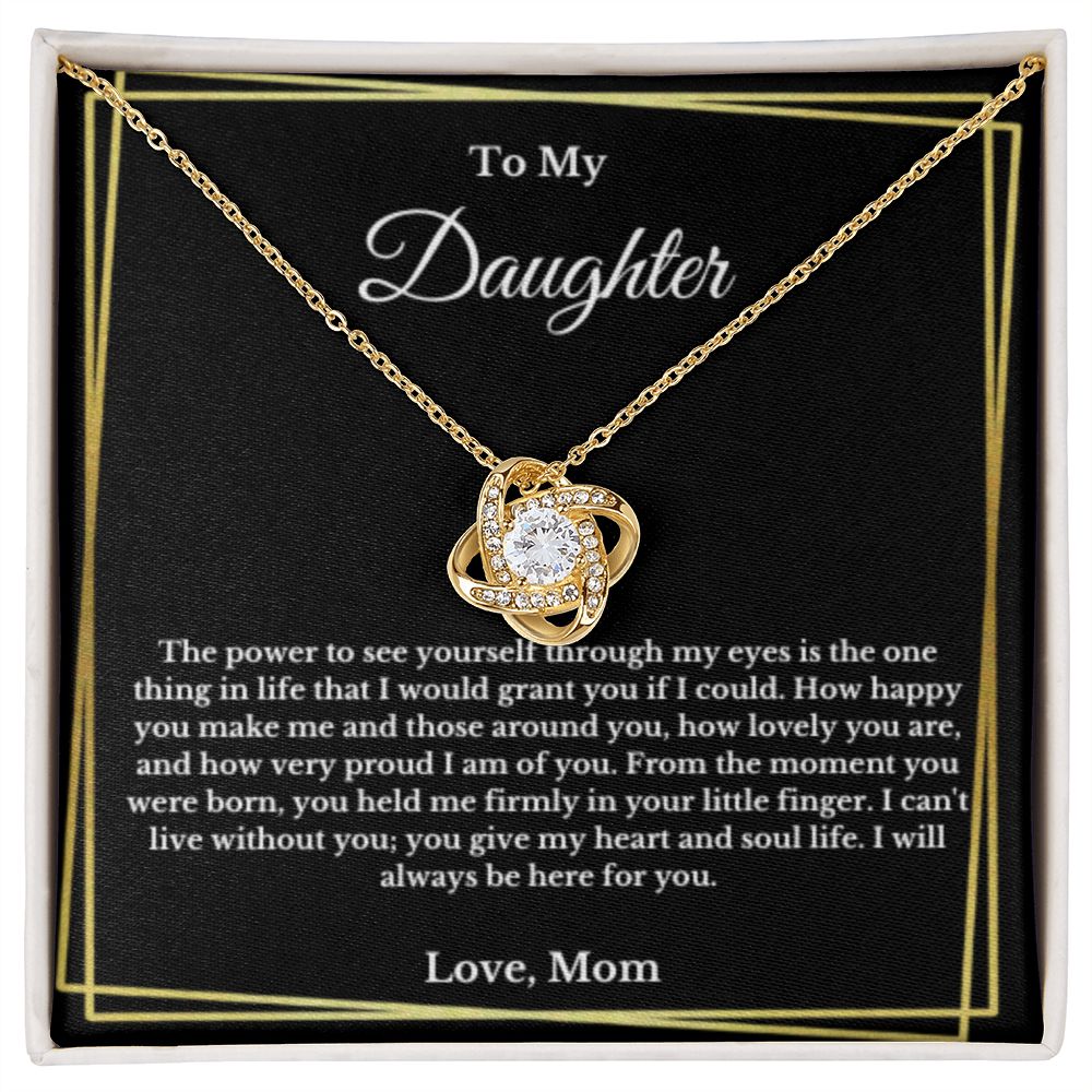 To My Daughter Necklace, Mother Daughter Necklace, Mother to Daughter Birthday Gift, Gifts to Daughter from Mom