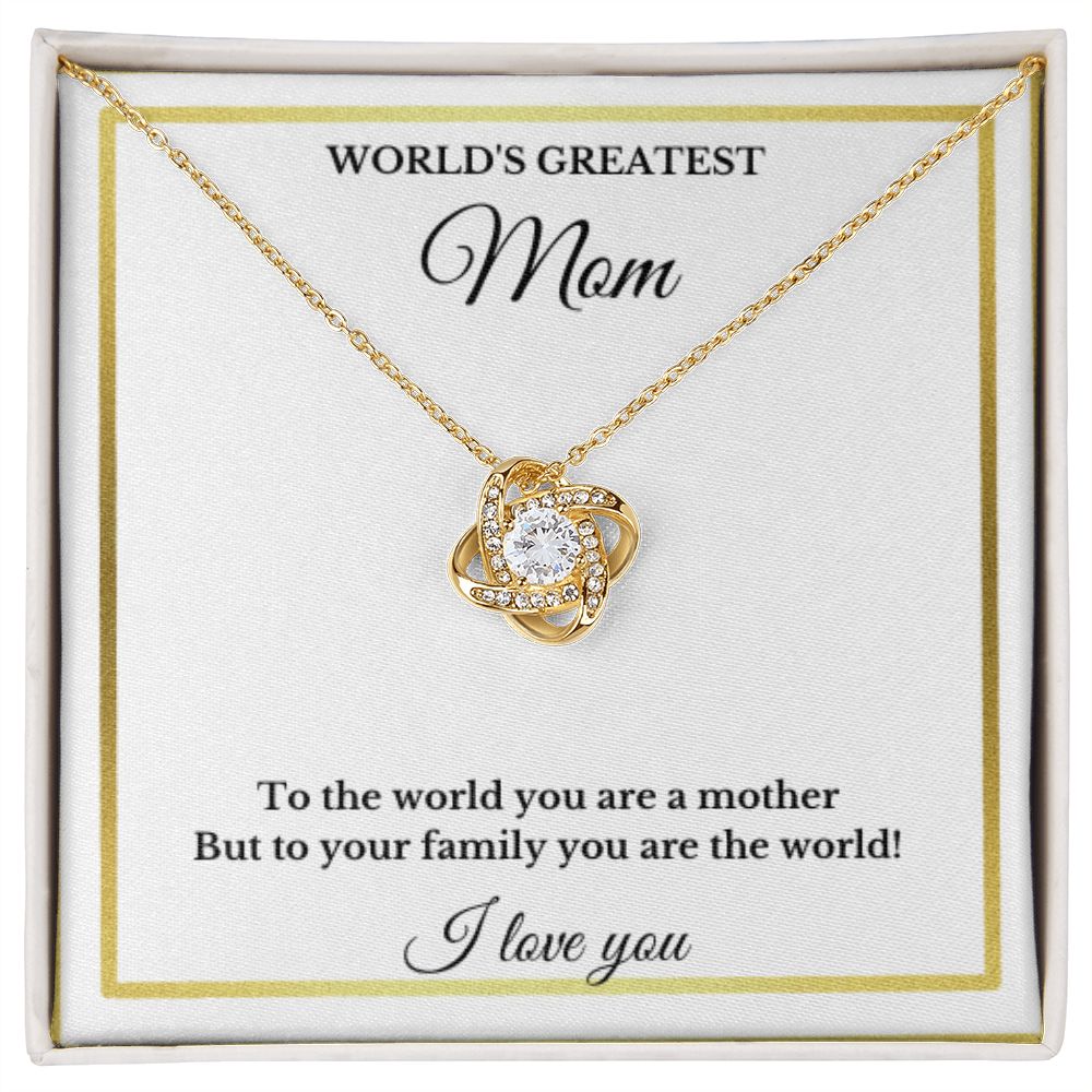 Mother's Day Necklace, Christmas Mom Necklace Gift, Message Card Jewelry, Minimalist Jewelry, For Mom, From Daughter, From Son