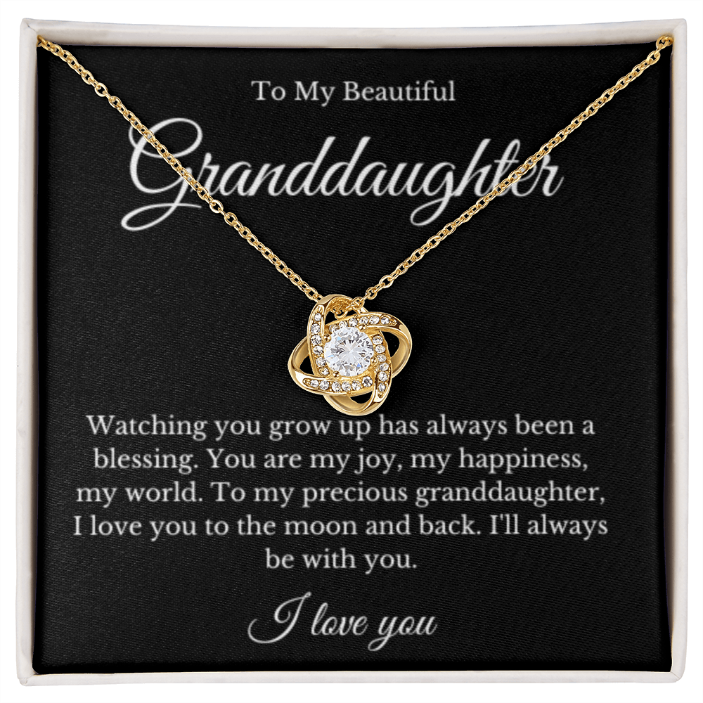Grandparent Granddaughter Necklace, Grandparent Gift, Daughter Gift, Jewelry for Granddaughter, Message Card Necklace, Christmas Gift