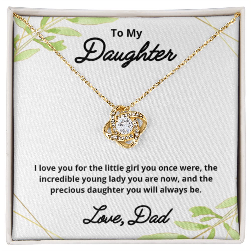 To My Daughter Necklace, Father Daughter Necklace, Father to Daughter Birthday Gift, Gifts to Daughter from Dad
