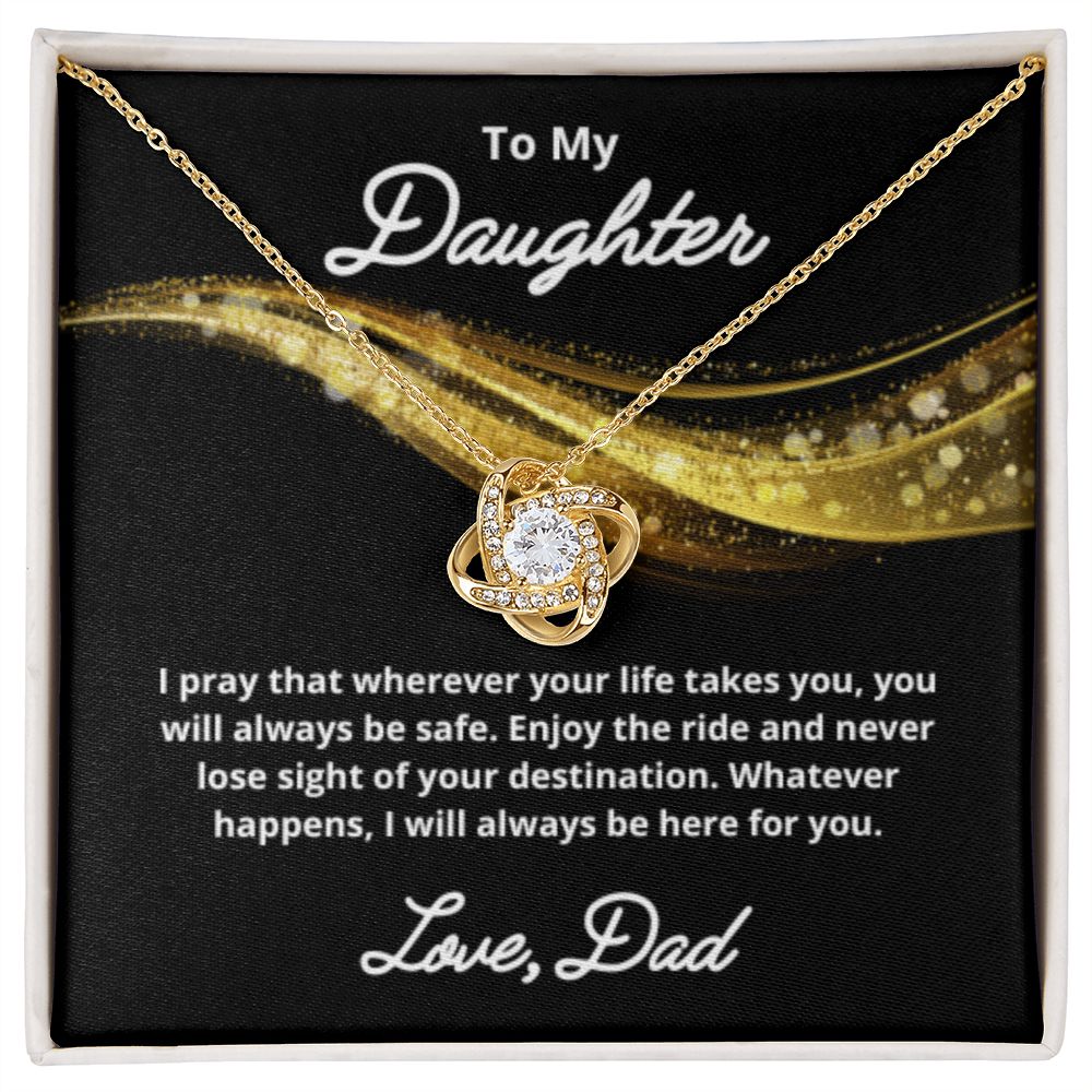 To My Daughter Necklace, Father Daughter Necklace, Father to Daughter Birthday Gift, Gifts to Daughter from Dad