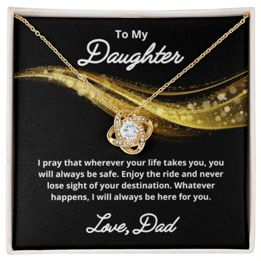 To My Daughter Necklace, Father Daughter Necklace, Father to Daughter Birthday Gift, Gifts to Daughter from Dad