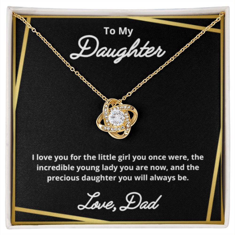To My Daughter Necklace, Father Daughter Necklace, Father to Daughter Birthday Gift, Gifts to Daughter from Dad