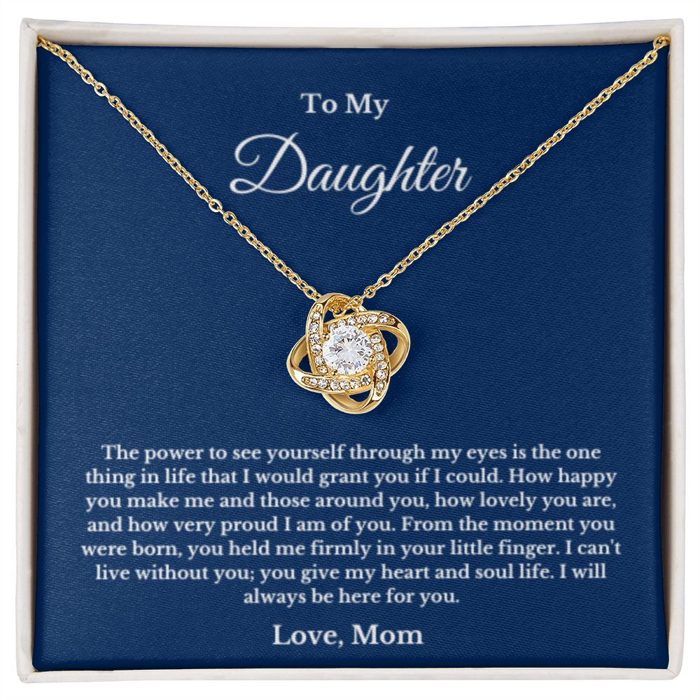 To My Daughter Necklace, Mom Daughter Necklace, Mother to Daughter Birthday Gift, Gifts to Daughter from Mom, Message Card Necklace, Minimalist Jewelry