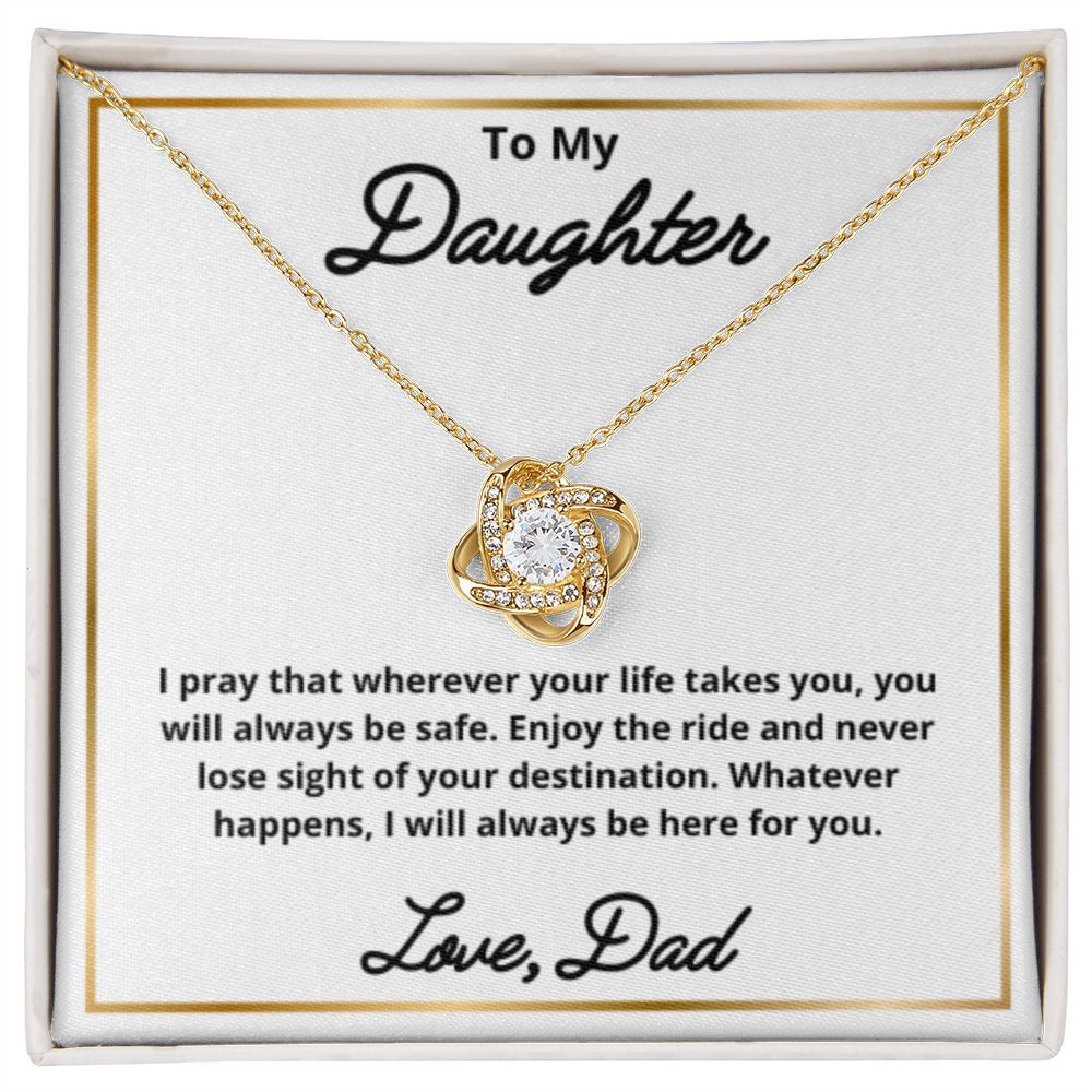 To My Daughter Necklace, Father Daughter Necklace, Father to Daughter Birthday Gift, Gifts to Daughter from Dad