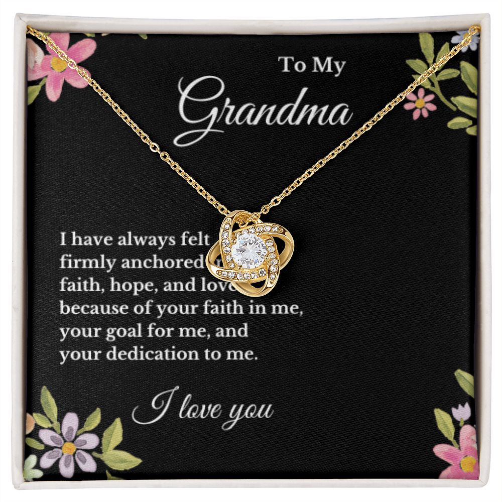 To My Grandma Necklace, Granddaughter Gift to Grandma, From Granddaughter, From Grandson, Grandma Birthday Gift, Christmas Gift for Her