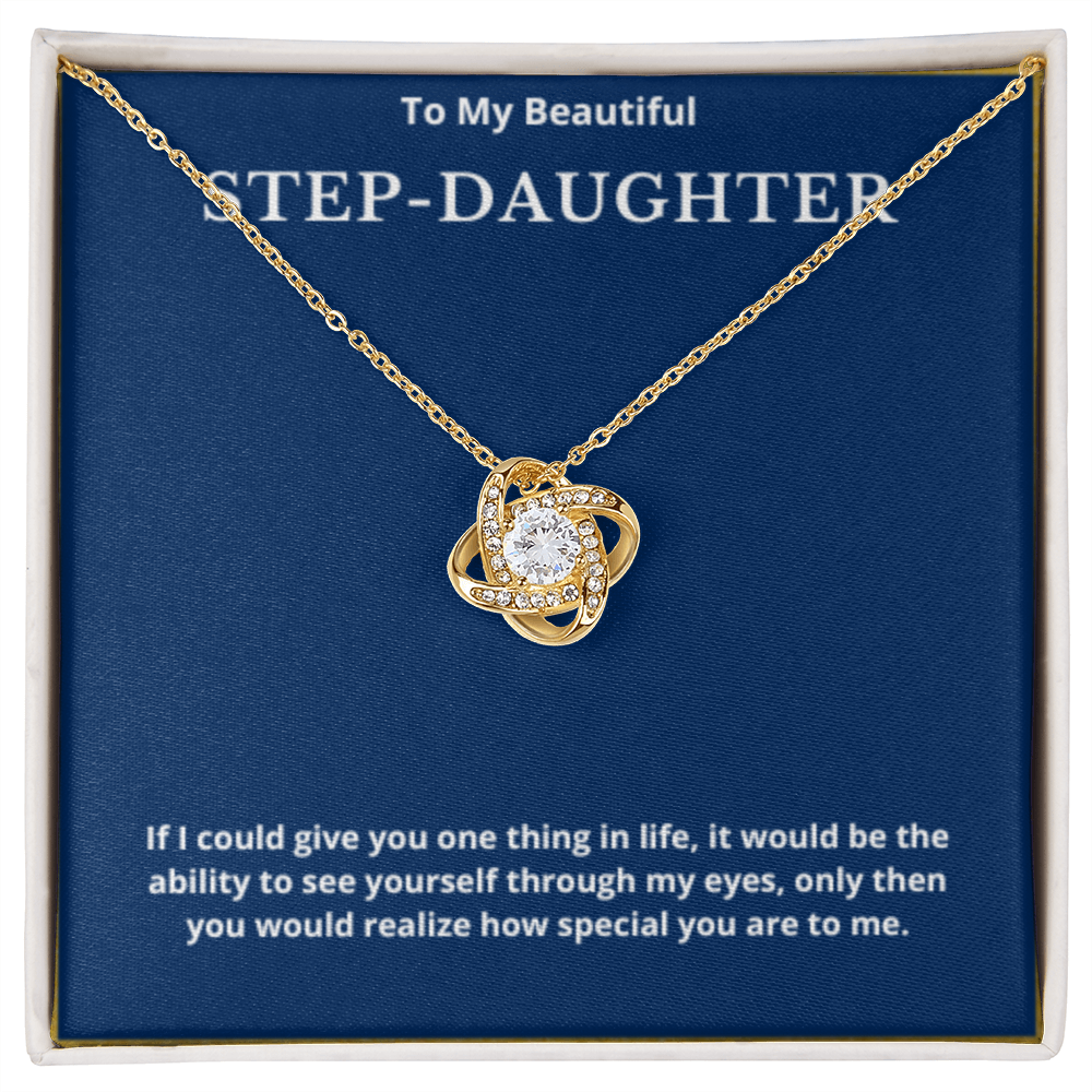 Step Daughter Gift for Step Daughter Bonus Daughter Gift Necklace Blended Family Stepdaughter Gift daughter of Bride Groom wedding gift