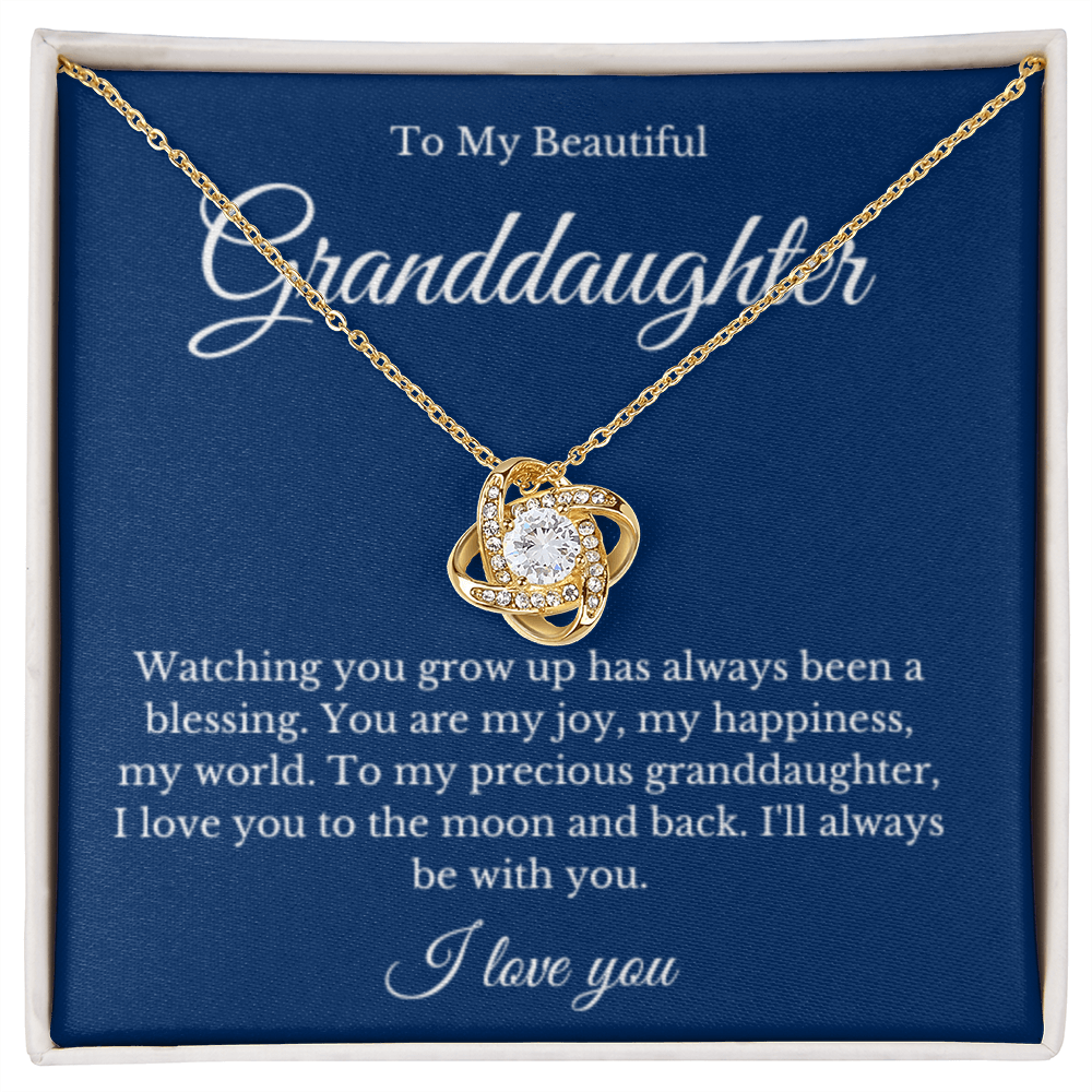 Grandparent Granddaughter Necklace, Grandparent Gift, Daughter Gift, Jewelry for Granddaughter, Message Card Necklace, Christmas Gift