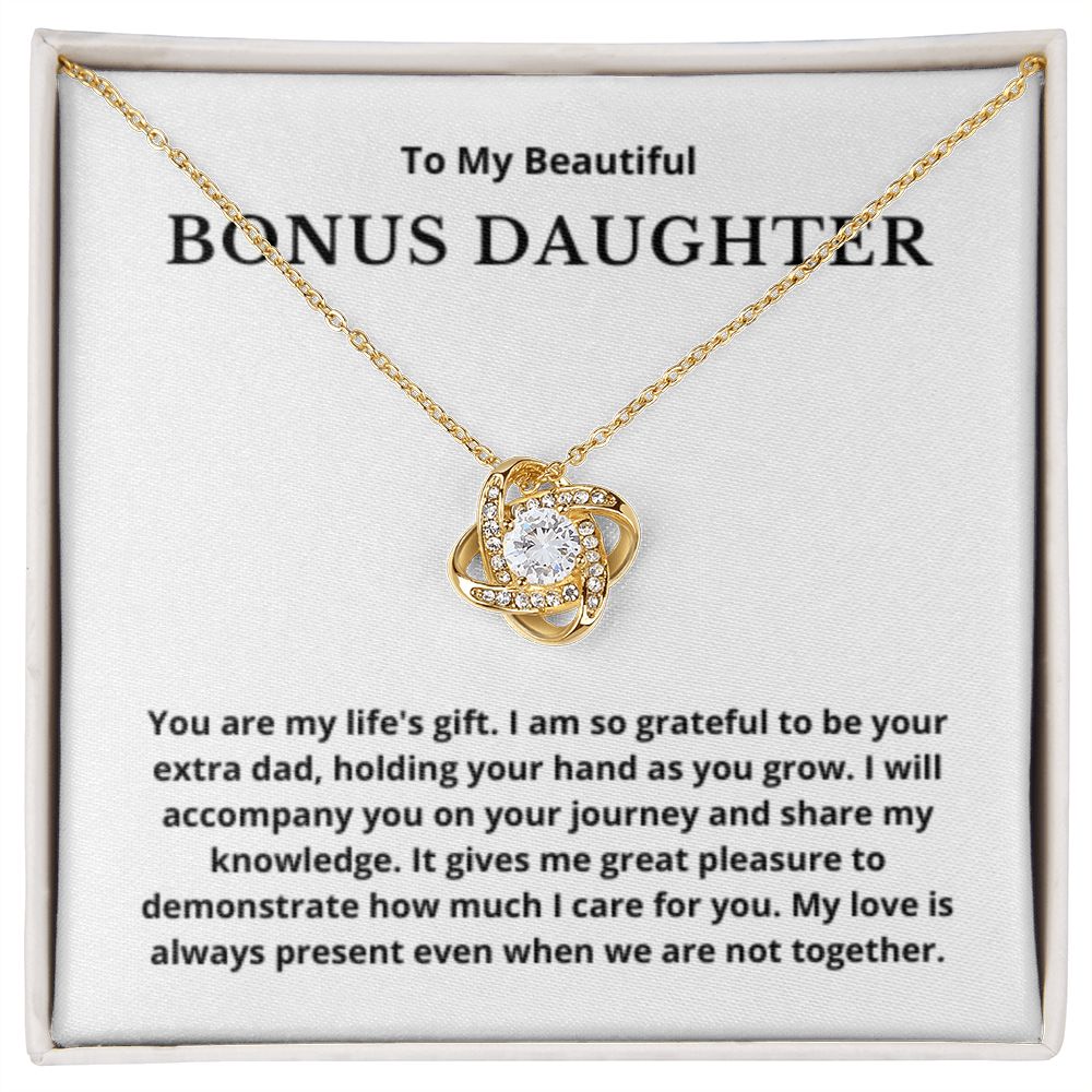 BONUS DAUGHTER gift for step daughter wedding gifts step daughter necklace gift to step daughter from bride groom stepmother BIRTHDAY gift