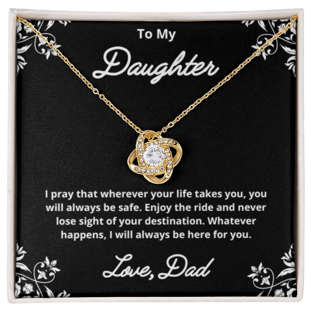 To My Daughter Necklace, Father Daughter Necklace, Father to Daughter Birthday Gift, Gifts to Daughter from Dad