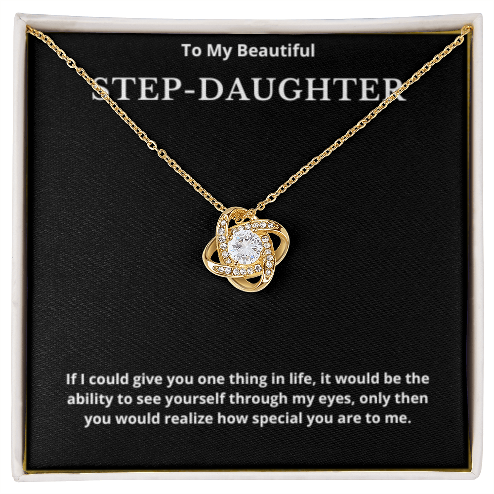Step Daughter Gift for Step Daughter Bonus Daughter Gift Necklace Blended Family Stepdaughter Gift daughter of Bride Groom wedding gift