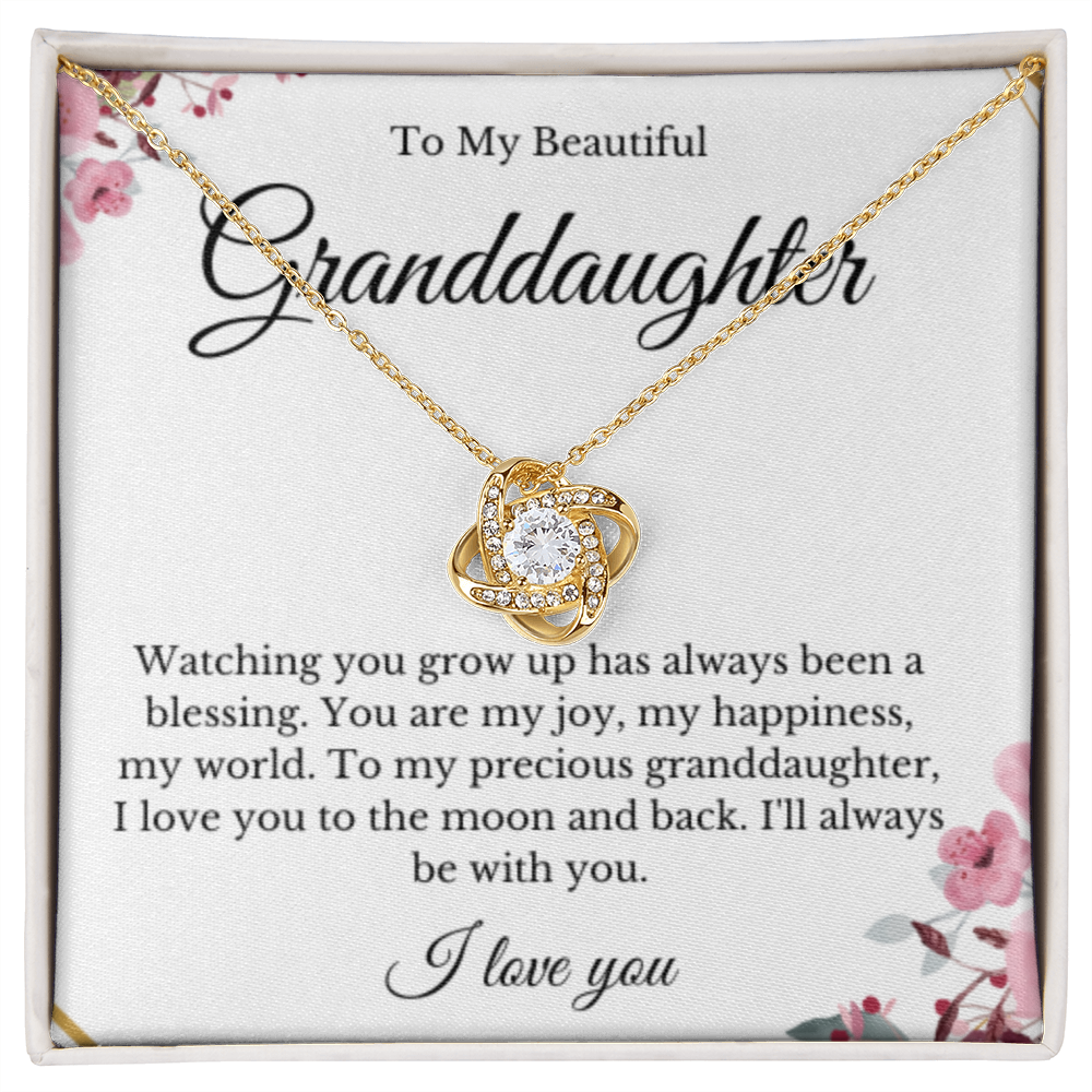 Grandparent Granddaughter Necklace, Grandparent Gift, Daughter Gift, Jewelry for Granddaughter, Message Card Necklace, Christmas Gift