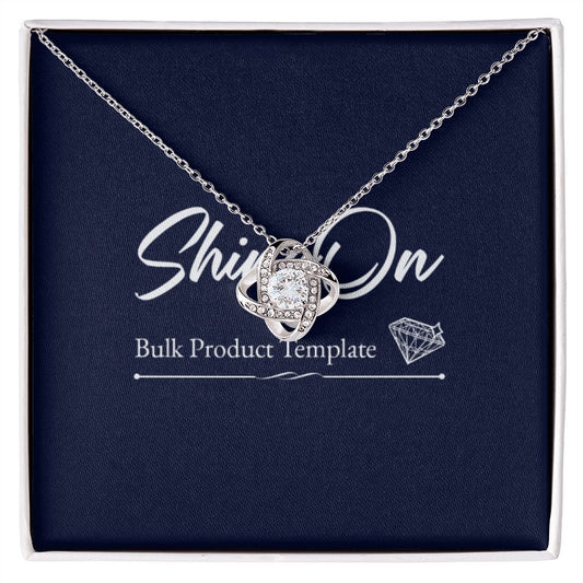 Love Knot Necklace Template